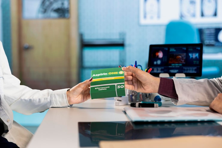 indian female medic offering drugs vitamins male patient helping with disease treatment 482257 133092